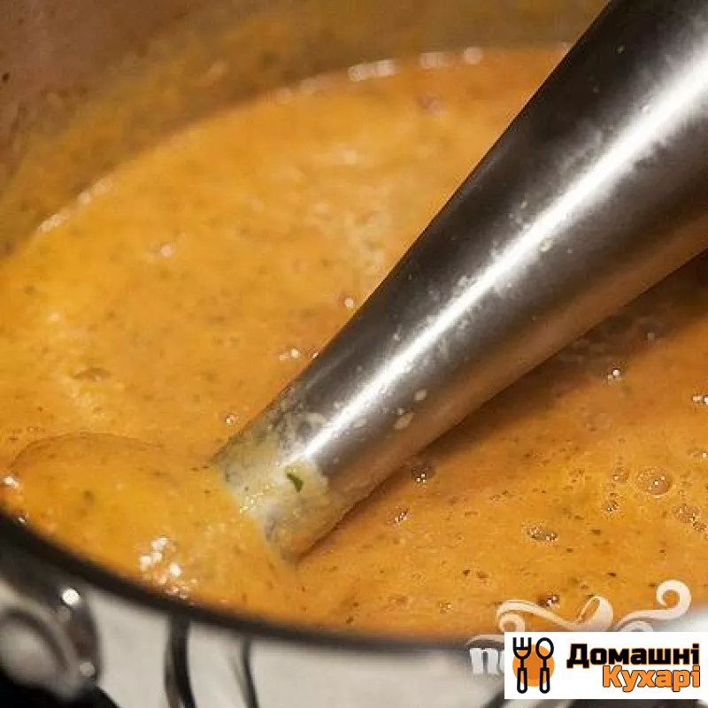 Суп з запеченим часником, помідорами і сиром - фото крок 7