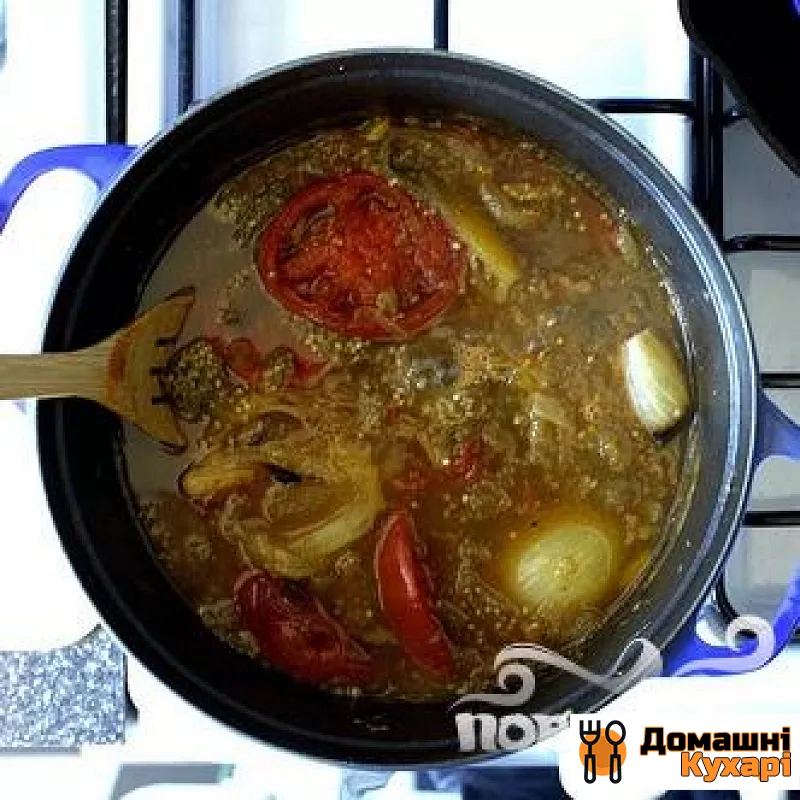 Суп з запеченими баклажанами і помідорами - фото крок 3