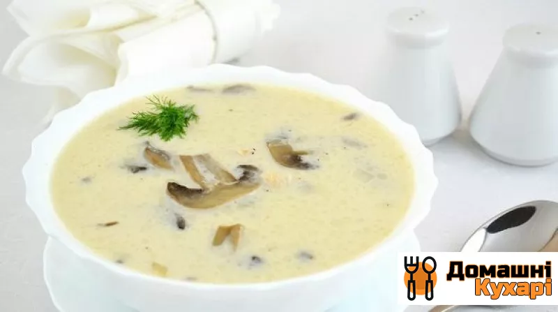 Рецепт Грибний суп з сирками