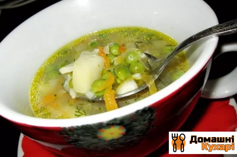 Рецепт Суп із зеленим горошком